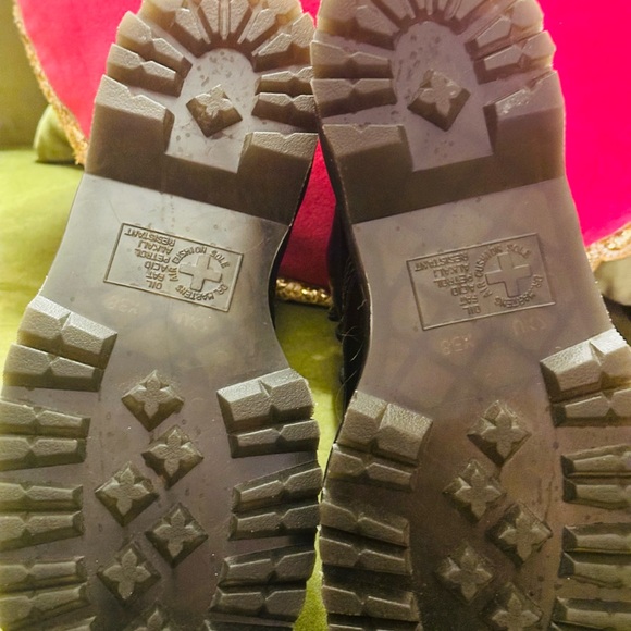 Dr. Martens Brown Leather Combat Boots - Picture 7 of 8